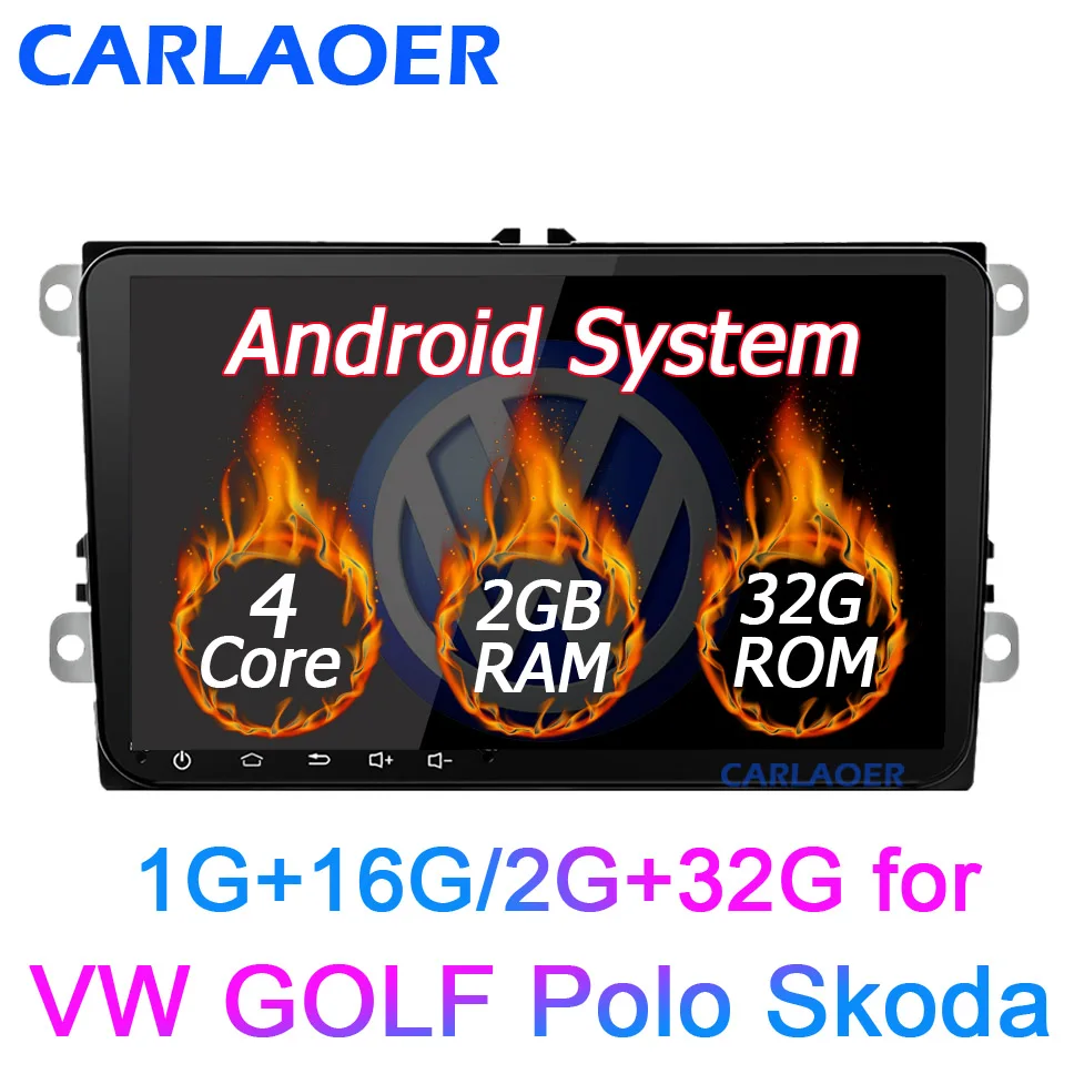 Новинка! " Android автомобильный GPS навигатор 2DIN для Volkswagen SKODA GOLF 5 Golf 6 POLO PASSAT B5 B6 сиденье TIGUAN 2 DIN мультимедийный плеер