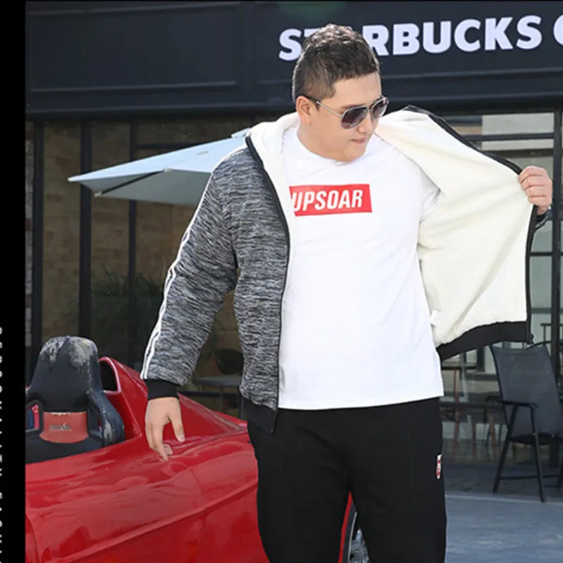 Зимний спортивный костюм мужской комплект флисовая куртка с капюшоном теплый