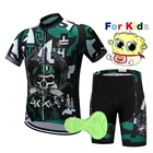 2020 Детский велосипедный комплект из Джерси, мужская летняя детская одежда для велоспорта, велосипедная одежда с коротким рукавом, трикотажная спортивная одежда для детей