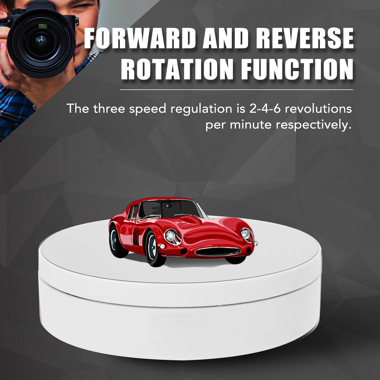 360 Degree Electric Rotating Turntable Display Stand for Photography Video Shooting Props Jewelry | Обустройство дома