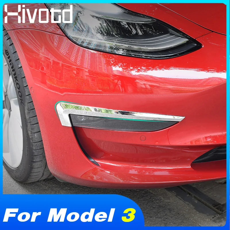 Hivotd для Tesla модель 3 2018 2019 автомобильный передний противотуманный светильник