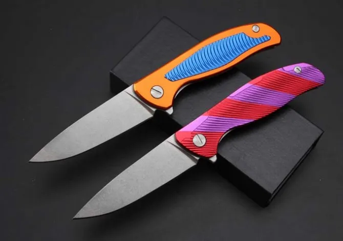 Карманный складной нож Shigov 95 с хвостом Феникса клинок StoneWash 9CR18MOV алюминиевой