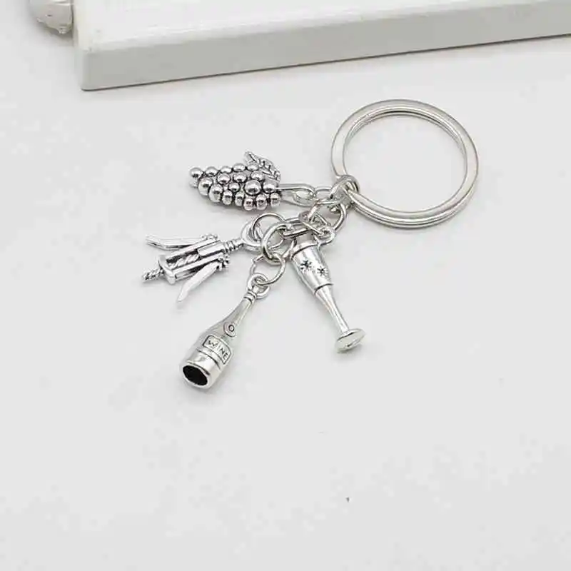 Коктейльная винная открывалка подвеска в виде ключа цепочка барная на рюкзак