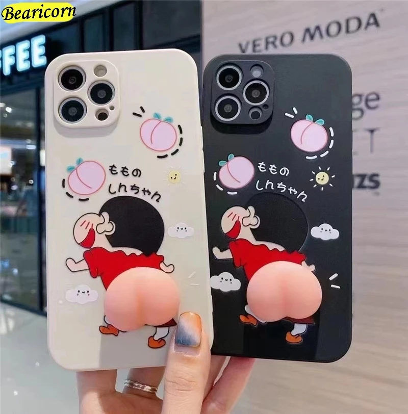 

3D Buttocks Silicone Case For Xiaomi Mi 10 Lite 11 Pro 11i 8 Poco X2 F2 M2 F3 Redmi Note 9 9s 9T K20 K30 K40 Pro Ultra Cover