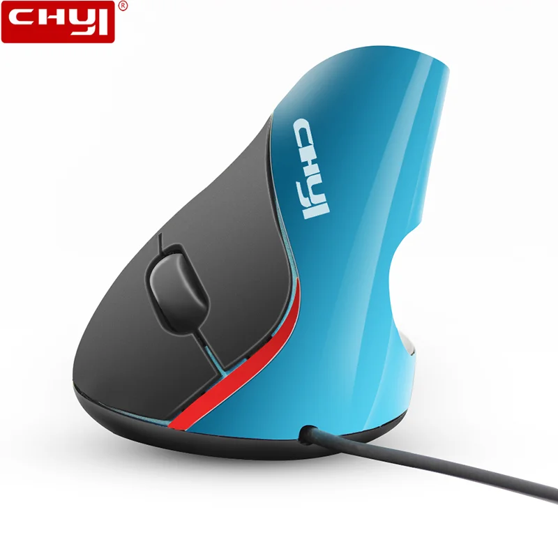 CHYI Вертикальная Эргономичная мышь USB Проводная оптическая игровая Mause 1600DPI