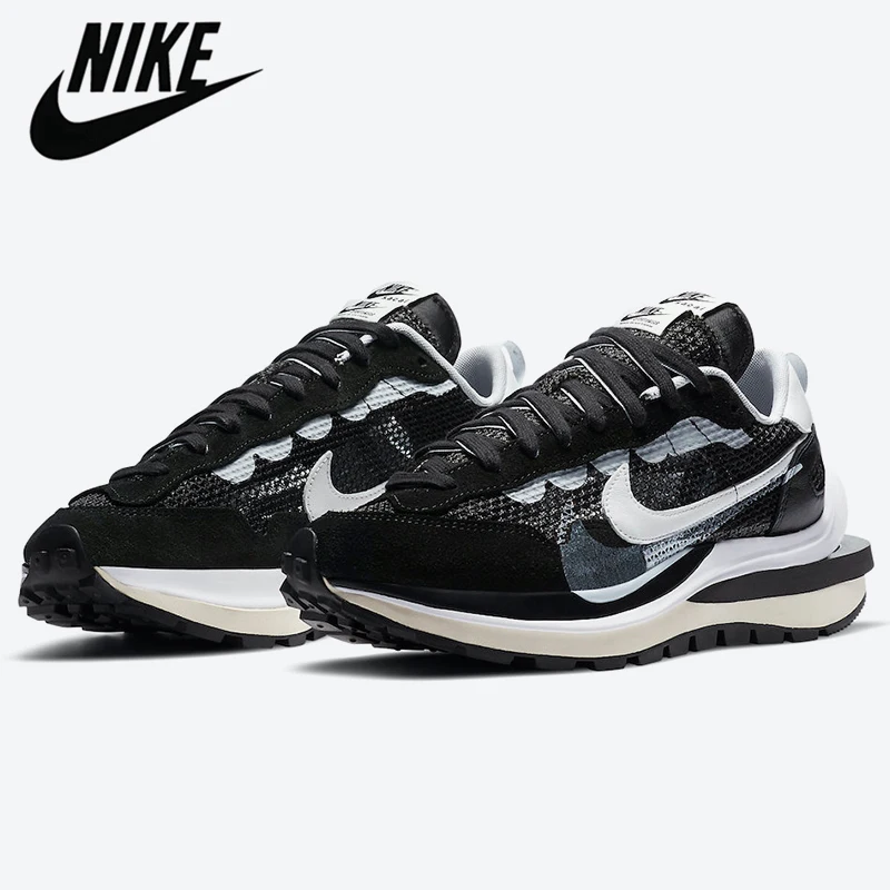 

Original Authentic Sacai x VaporWaffle LDWaffle Sail Black White Comforbale Outdoor Sports Sneakers Men Women Shoes