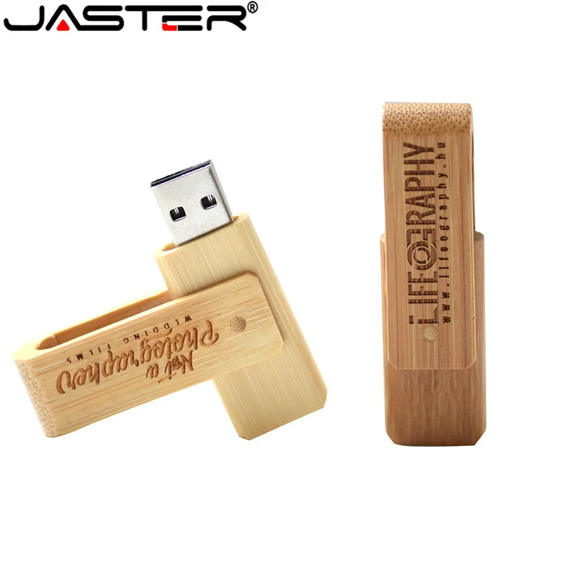 JASTER Горячая USB2.0 дерево вращения флэш-накопитель USB 4 ГБ 8 ГБ 16 ГБ 32 ГБ 64 ГБ флеш-накопитель Свадебная памятная U диск