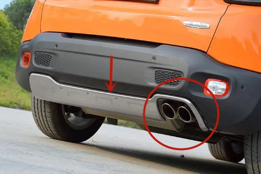 

For Jeep Renegade 2016-2021 stainless steel Front and rear bumper protection plates anti-scratch protection car accessories