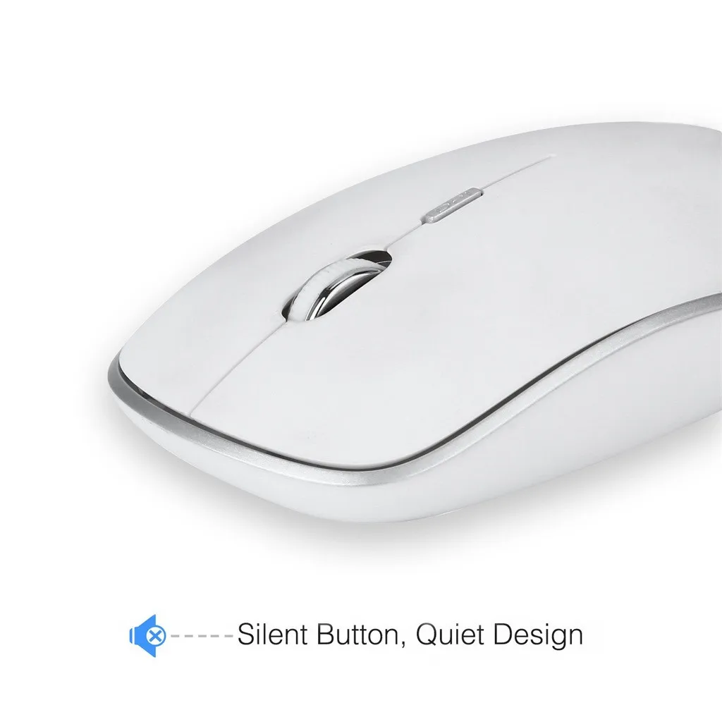 Ультратонкая Бесшумная мышь Mini 2 4 GH Беспроводная USB клавиатура бесшумная набор