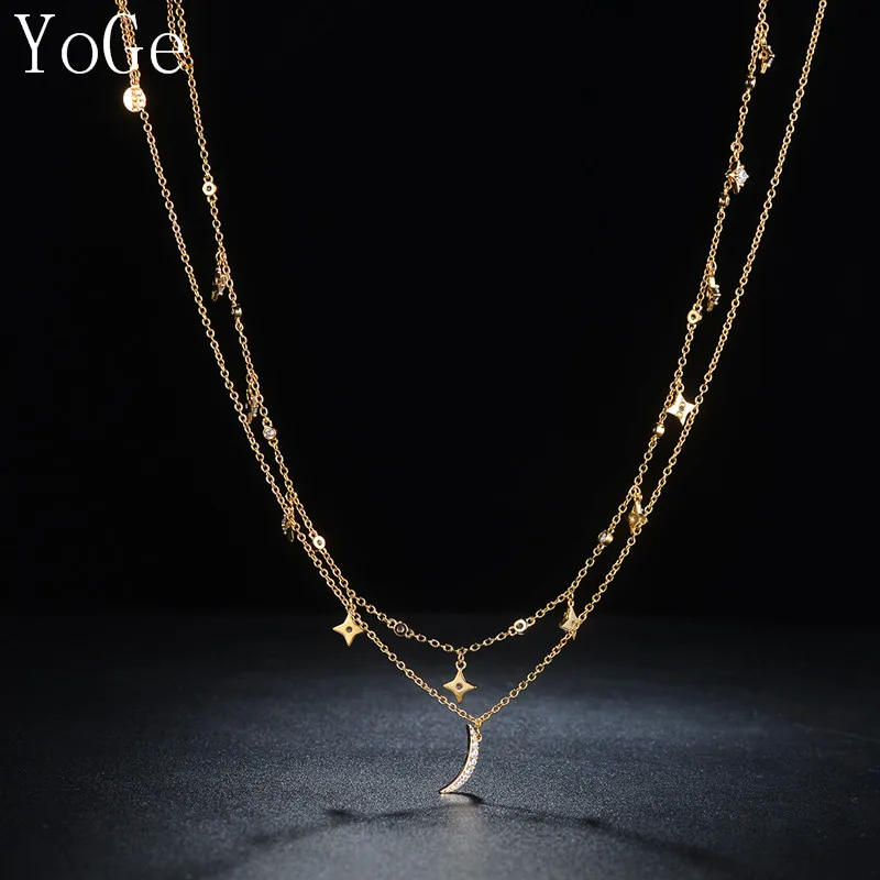 YoGe свадебные и вечерние ювелирные изделия для женщин N1188 Роскошные AAA CZ Звезда