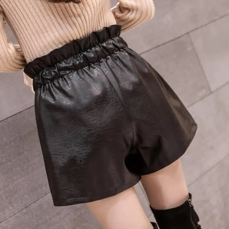 Шорты женские с завышенной талией свободные модные повседневные из