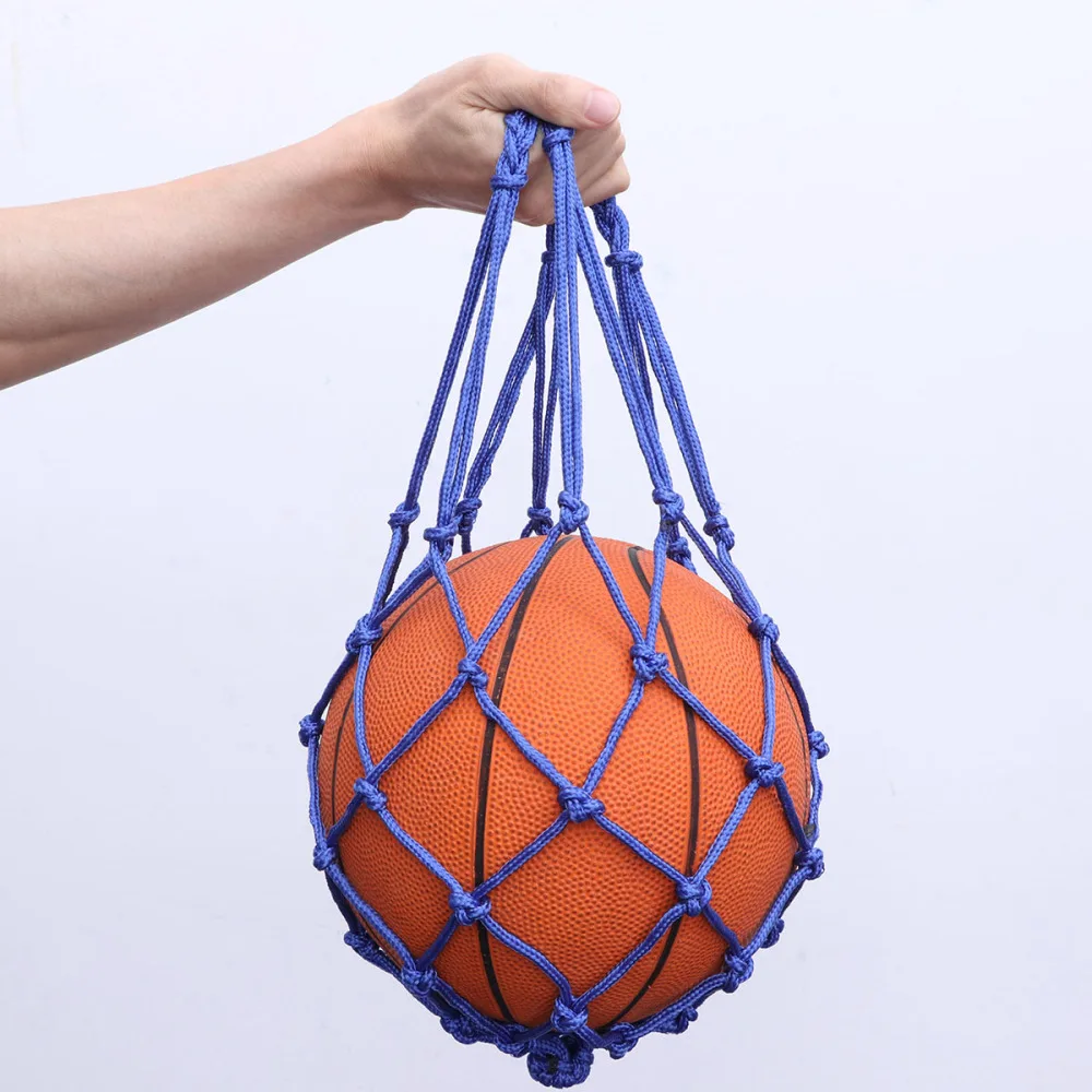 

Heavy Duty Basketball Bag Drawstring Mesh Net Nylon Soccer Carrier Mesh Net Bag Drawstring Storage Bag for Basketball Pocke