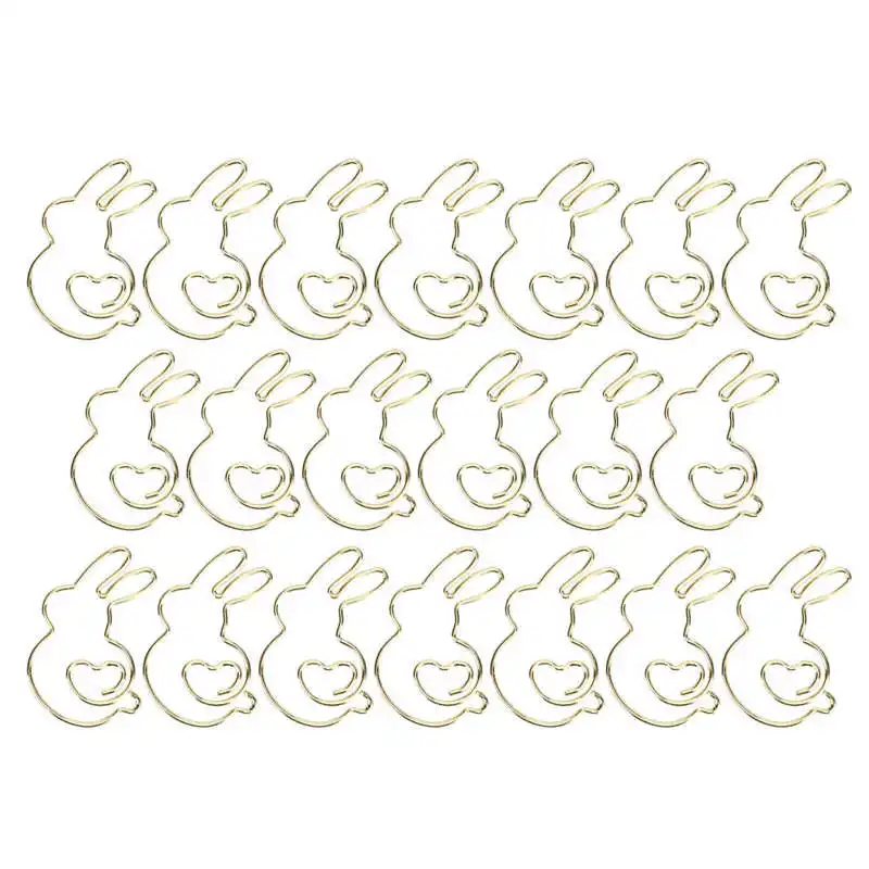 

20 шт., заколки для бумаги в форме кролика