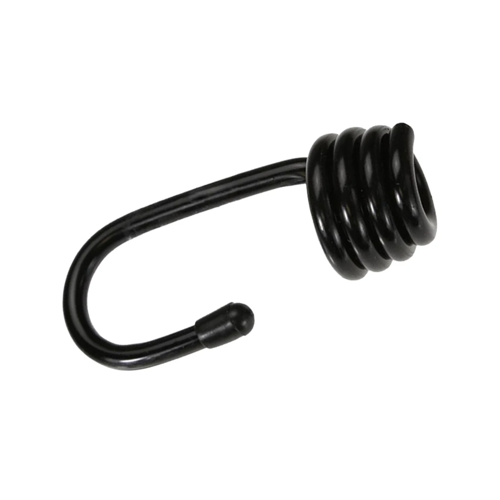 

2 Pieces Plastic Coated Steel Wire Hooks for 8mm Shock Cord Bungee Elastic Rope