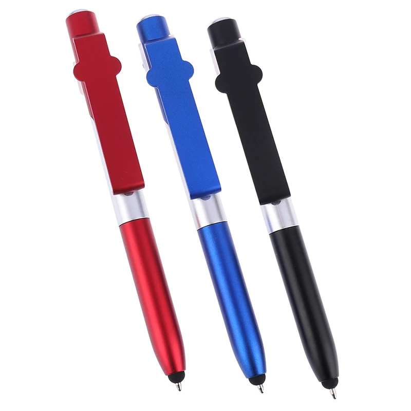 4-in-1 Folding Ballpoint Pen Screen Stylus Touch Universal mini Capacitive with LED For Tablet Cellphone |