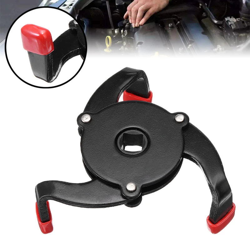 

HCS Adjustable Oil Filter Wrench Heavy Duty Universal Fully Spanner Removal Tool 58-100mm Range For Auto Car Styling Accessories