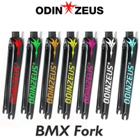 odinzues gloss carbon fiber folding bike bmx fork14 22 inchbike bicycle full carbon forks v brake bmx fork 28 6mm cycling parts