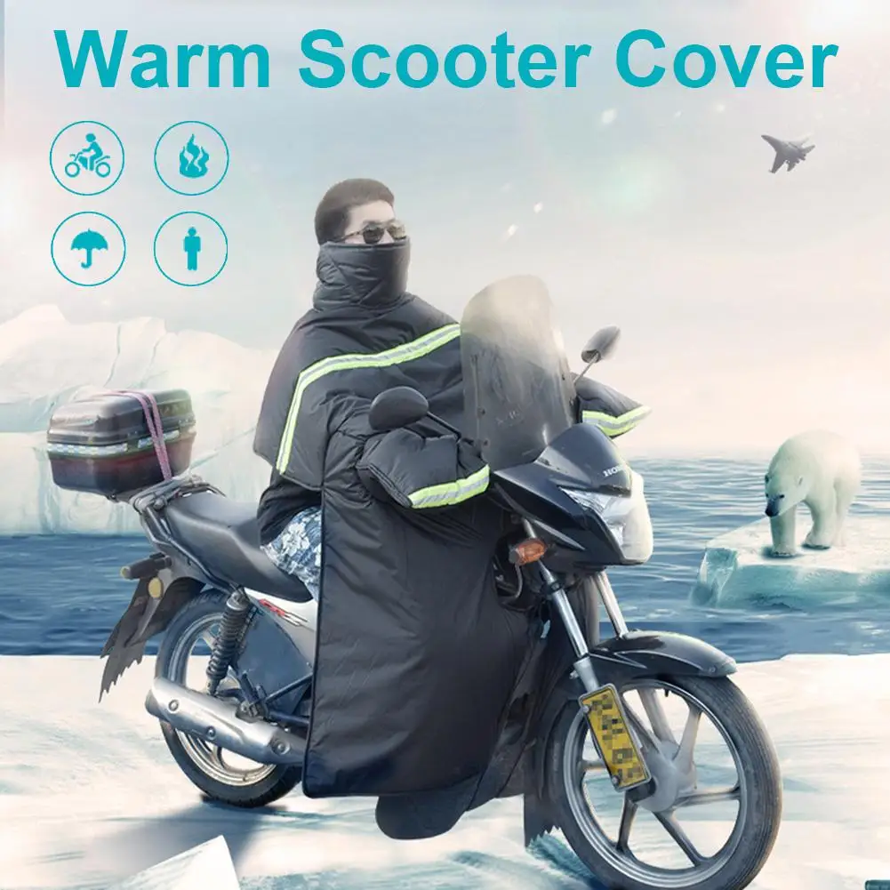 

Мотоциклетный теплый чехол, чехол для ног, водонепроницаемое ветрозащитное толстое мотоциклетное одеяло, наколенники для защиты от ветра д...