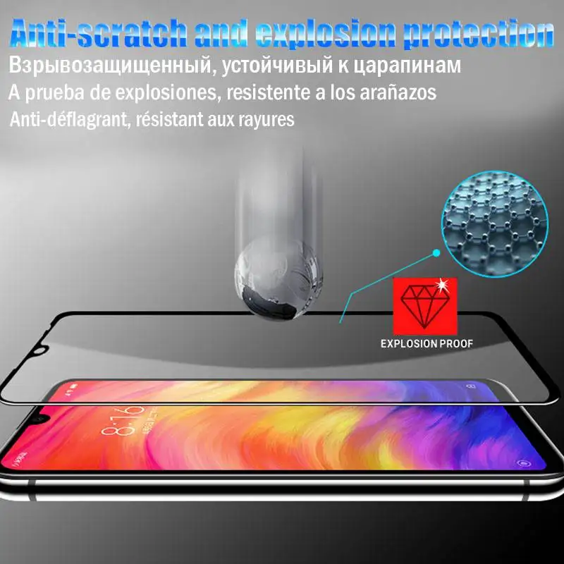 Защитная пленка из закаленного стекла для Xiaomi Redmi Note 9 pro max 8 8A 8T | Мобильные