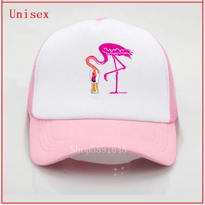 Шапка с вышивкой в виде фламинго 100% хлопок|Мужские бейсболки| |