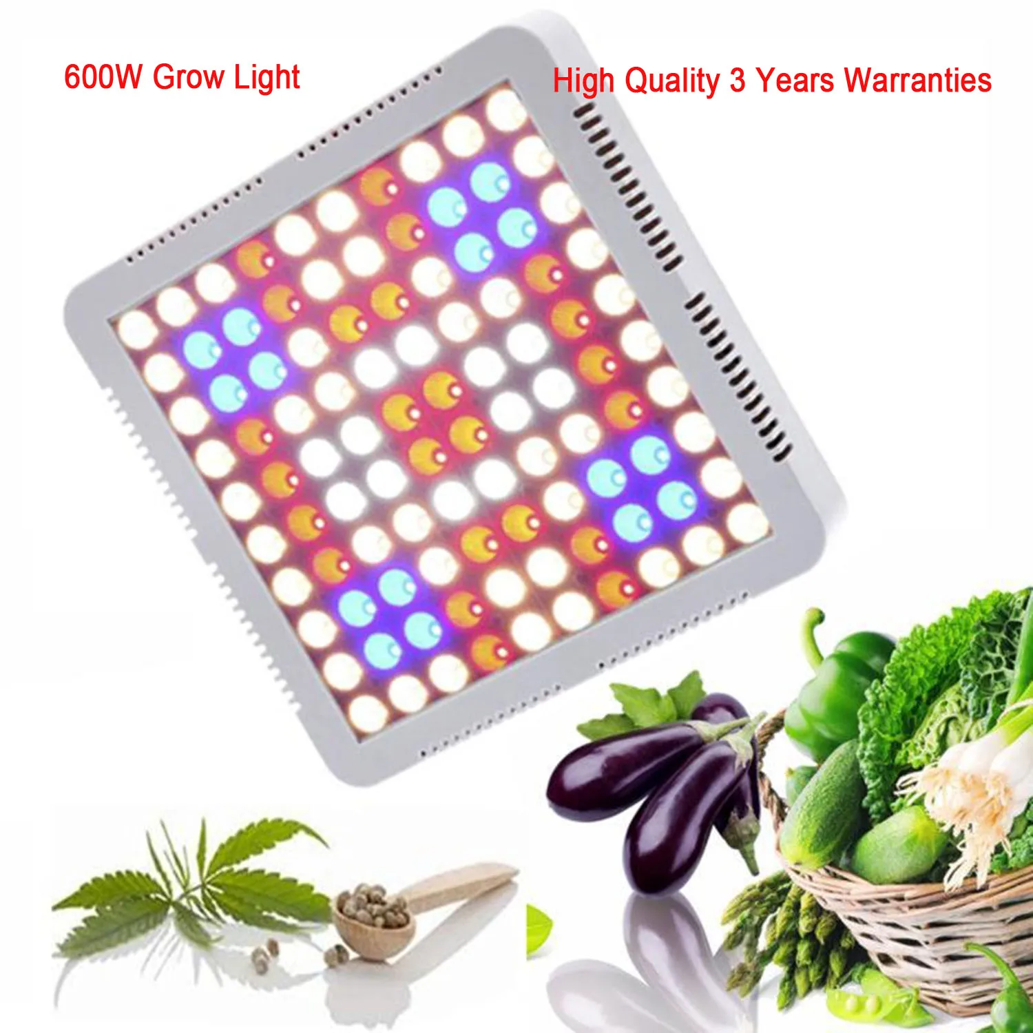 Фитоламсветильник светодиодная 600 Вт водонепроницаемая IP42 AC85-265V | Лампы и