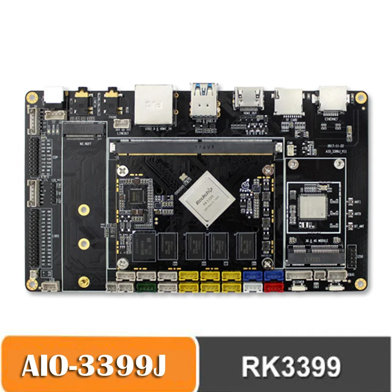 Rk3399 Development Board AIO-3399J Motherboard Android 8.1/7.1 Rockchip-Rk3399 Mini PC Desktop Computer 2GB DDR/16GB EMMC