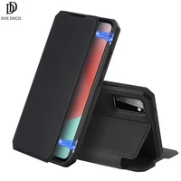 dux ducis skin x series luxury leather wallet case flip case magnetic closure super soft with card slot for samsung galaxy a41