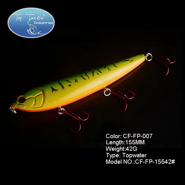 CFFP-007 CF приманка плавающий карандаш Topwater приманка для рыбалки карандаш Рывок Приманка 155 мм 42 г - Цвет: CFFP-007