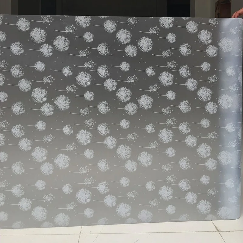 Самоклеящаяся оконная фольга ПЭТ приклеенная Одуванчик защита