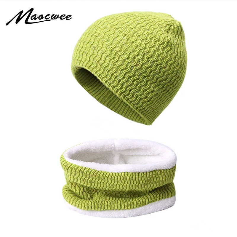 Зимний теплый шарф на шею шапка бини женские шапки шарфы уличный вязаный женский