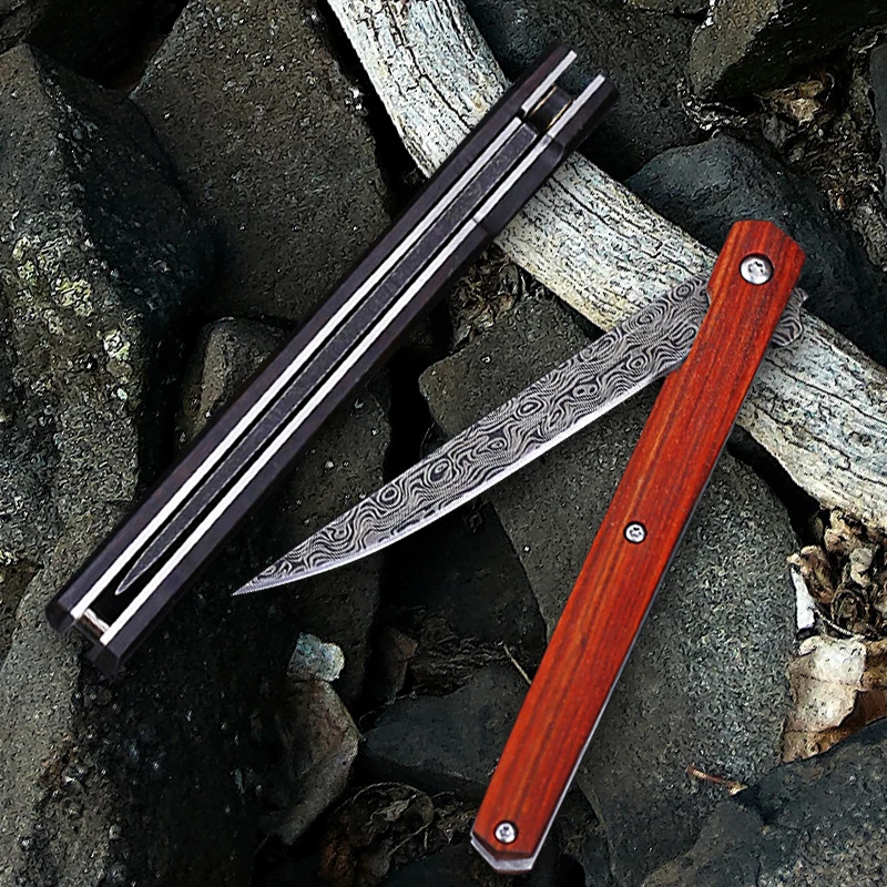 

M390 Folding Knife Tactical Survival Hunting Camping EDC High Hardness Outdoor Pocket Knife with Sheath