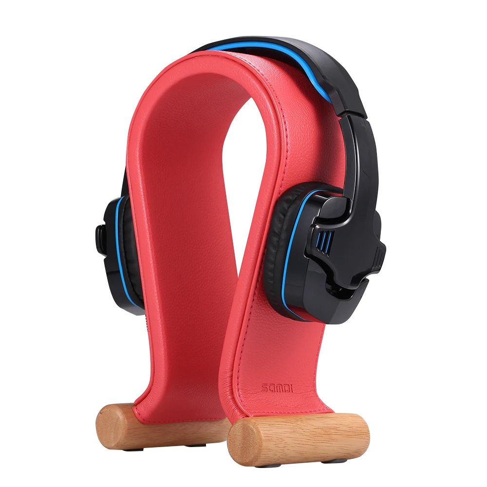 Samdi кожаный держатель для наушников Подставка Универсальный игровой гарнитуры