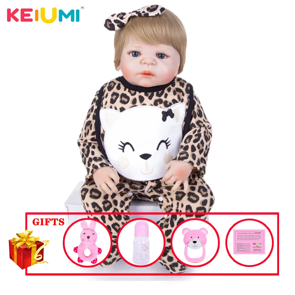 Кукла новорожденная силиконовая KEIUMI 23 дюйма модная одежда для новорожденных