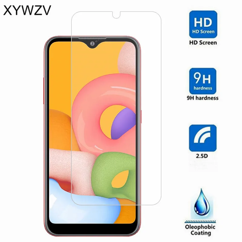 Protector de pantalla de vidrio templado para Samsung Galaxy A01, pel&iacute;cula protectora de vidrio templado para Samsung Galaxy A01, 2 uds.-2
