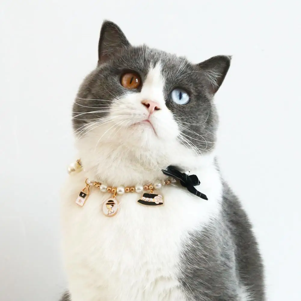 

Dropshipping!!Pet Necklace Festive Pendants Dress-up Adjustable Fashion Dogs Cats Necklace Loop for Rabbits