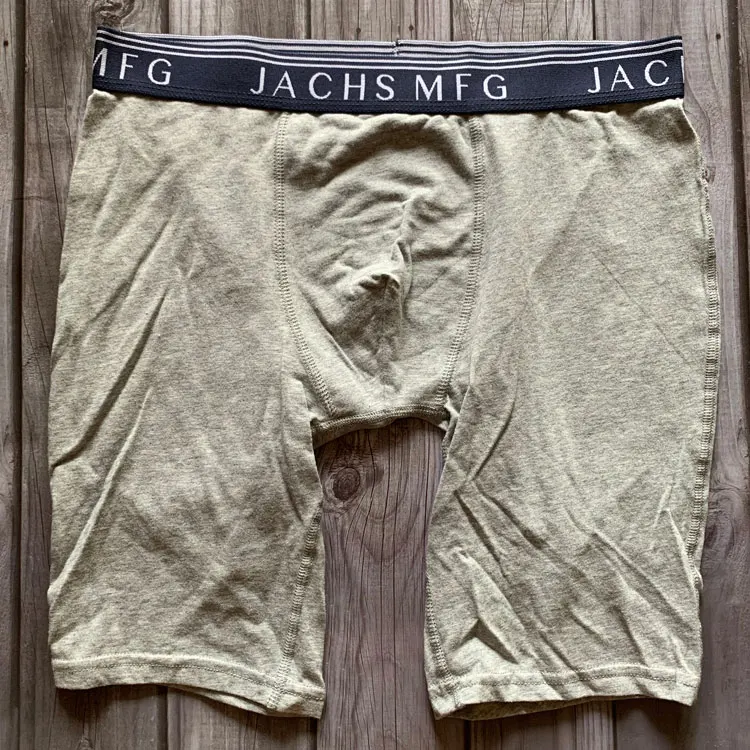 Light Grey JACHS мужской хлопок спандекс стрейч длинные ноги Нижнее белье Боксеры - Цвет: Light Grey