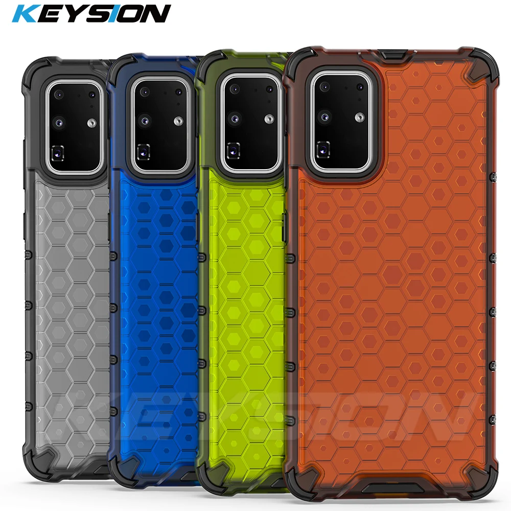 Противоударный армированный чехол KEYSION для Samsung S20 Ultra S10 + Note 10 Plus с Сотами телефона