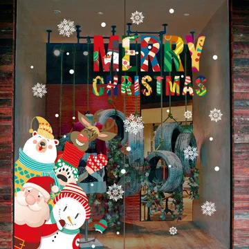 

Removable Santa Claus wall stickers to welcome Christmas