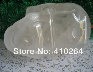 327 фэншуй на удачу прозрачный кварц рок череп Резьба Реалистичная Хрустальная