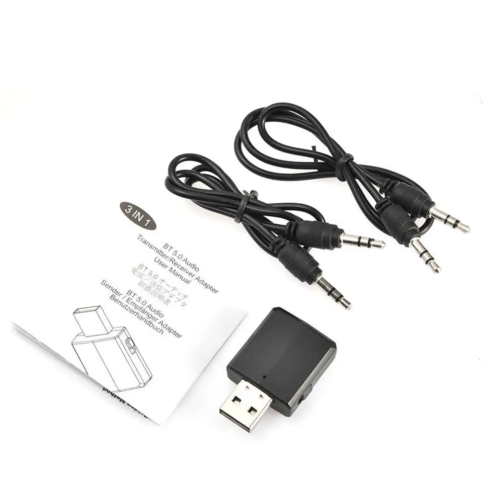 Electop USB Bluetooth 5,0 передатчик приемник 3 в 1 адаптер EDR Dongle 3,5 мм AUX для ТВ наушники для ПК домашний стерео Автозвук
