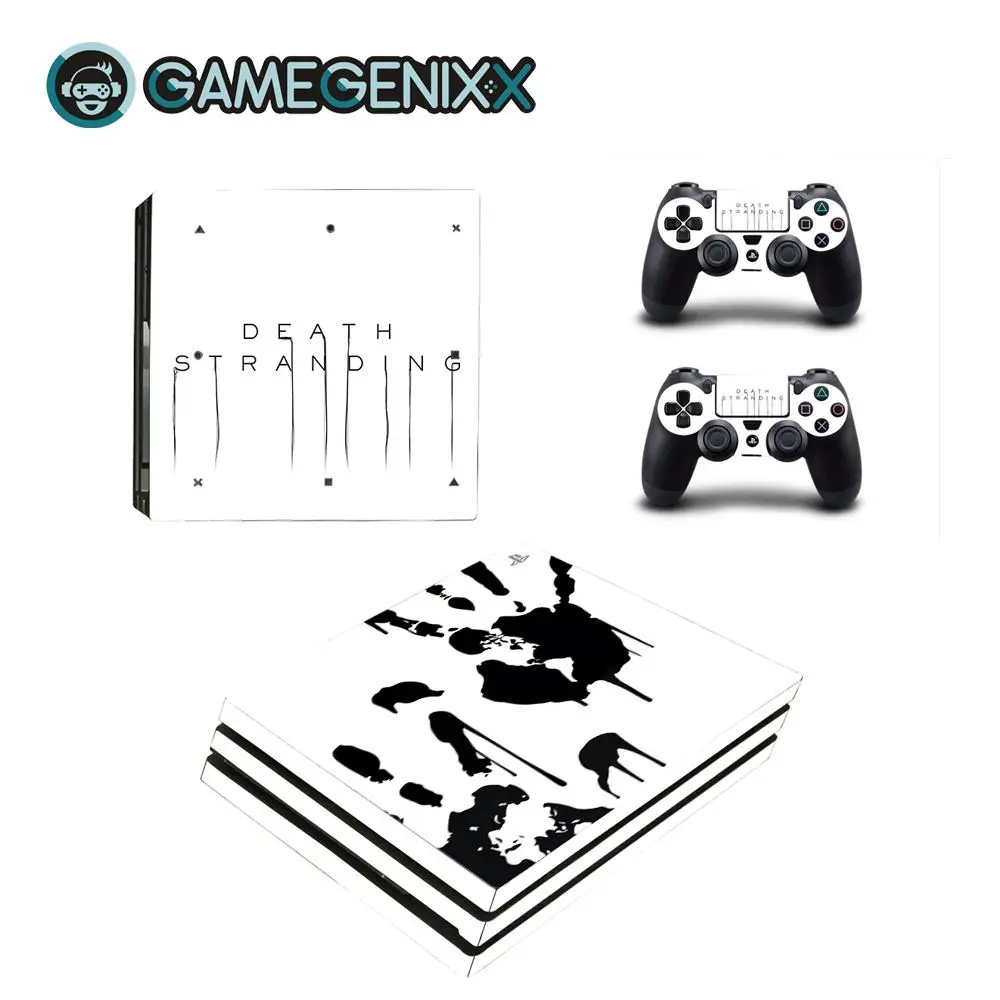 Защитная виниловая наклейка GAMEGENIXX для консоли PS4 Pro и 2 контроллера Death|Наклейки| |