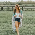 Новое поступление, Пляжная накидка, принт, шифоновый купальник, Женский кафтан, Пляжная накидка, купальный костюм, накидка, пляжная одежда # Q23