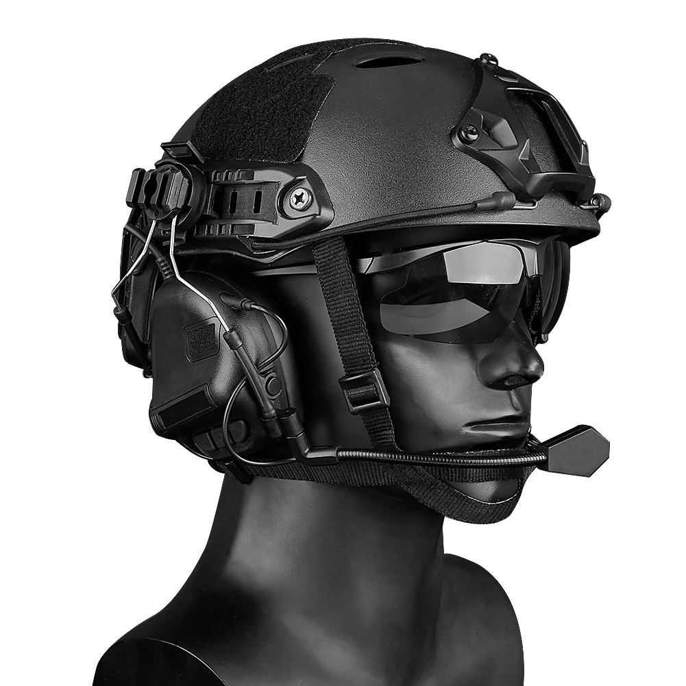

High Quality Army Tactical Hunting Shooting Headsets Military Helmet Airsoft Paintball Headset CS Wargame Tactical Earphone