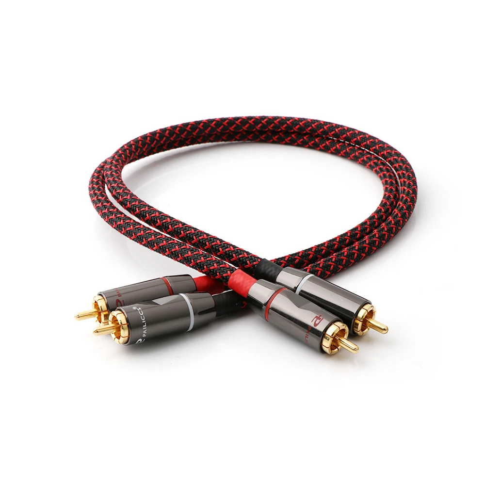 Пара X401 5N OCC медный Hifi аудиокабель RCA высококачественные HIFI Аудиокабели RCA|Кабели