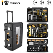 DEKO 258 шт. Набор инструментов с коробкой для инструментов с метрическим торцевым ключом ручной набор инструментов чехол для хранения торцевого ключа Отвертка Нож DEKO 258 шт. Набор инструментов с коробкой для инструментов с метрическим торцевым ключом ручной набор инструментов чехол для хранения торцевого ключа Отвертка Нож