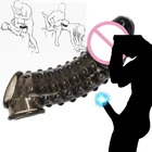 Силиконовый многоразовый гибкий увеличитель пениса без кожи Увеличитель Члена Задержка эякуляции секс-игрушки для мужчин секс-шоп