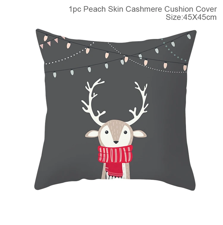 Pillow case 34 Чехол для подушки FENGRISE Merry Christmas, Рождественское украшение для дома, Рождественское украшение, Новогоднее украшение - Цвет: Pillow case 34