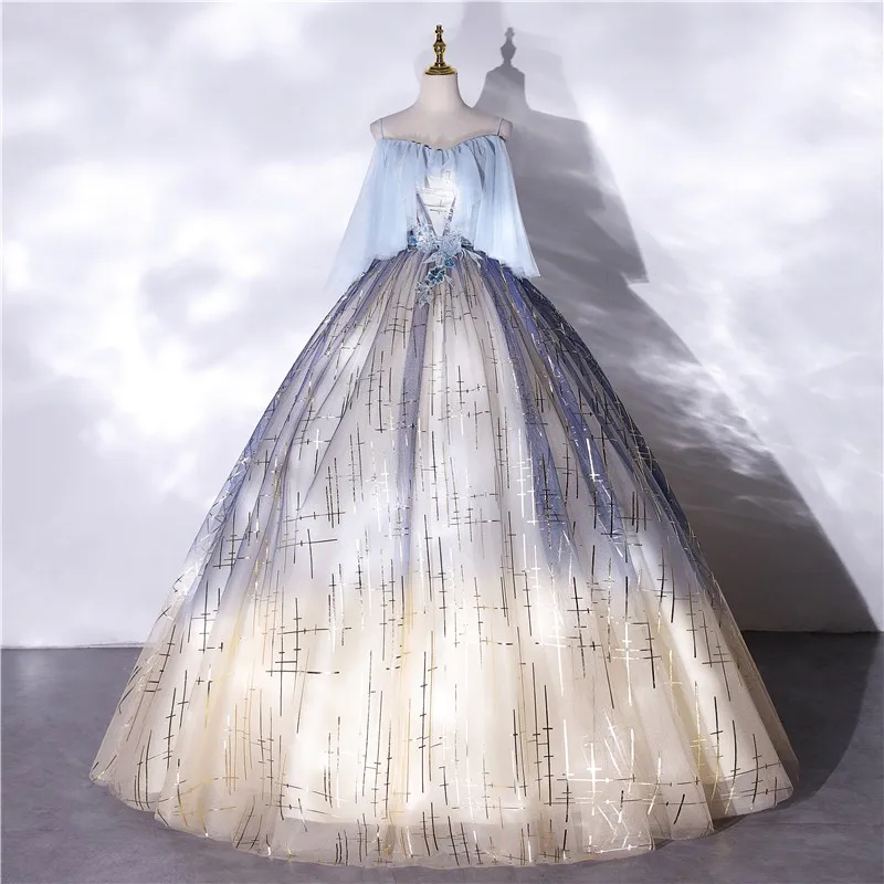 

Quinceanera платье на тонких бретельках Вечерние платья Элегантный Милая бальное платье Роскошные кружево Bling Бальные платья по индивидуальному...