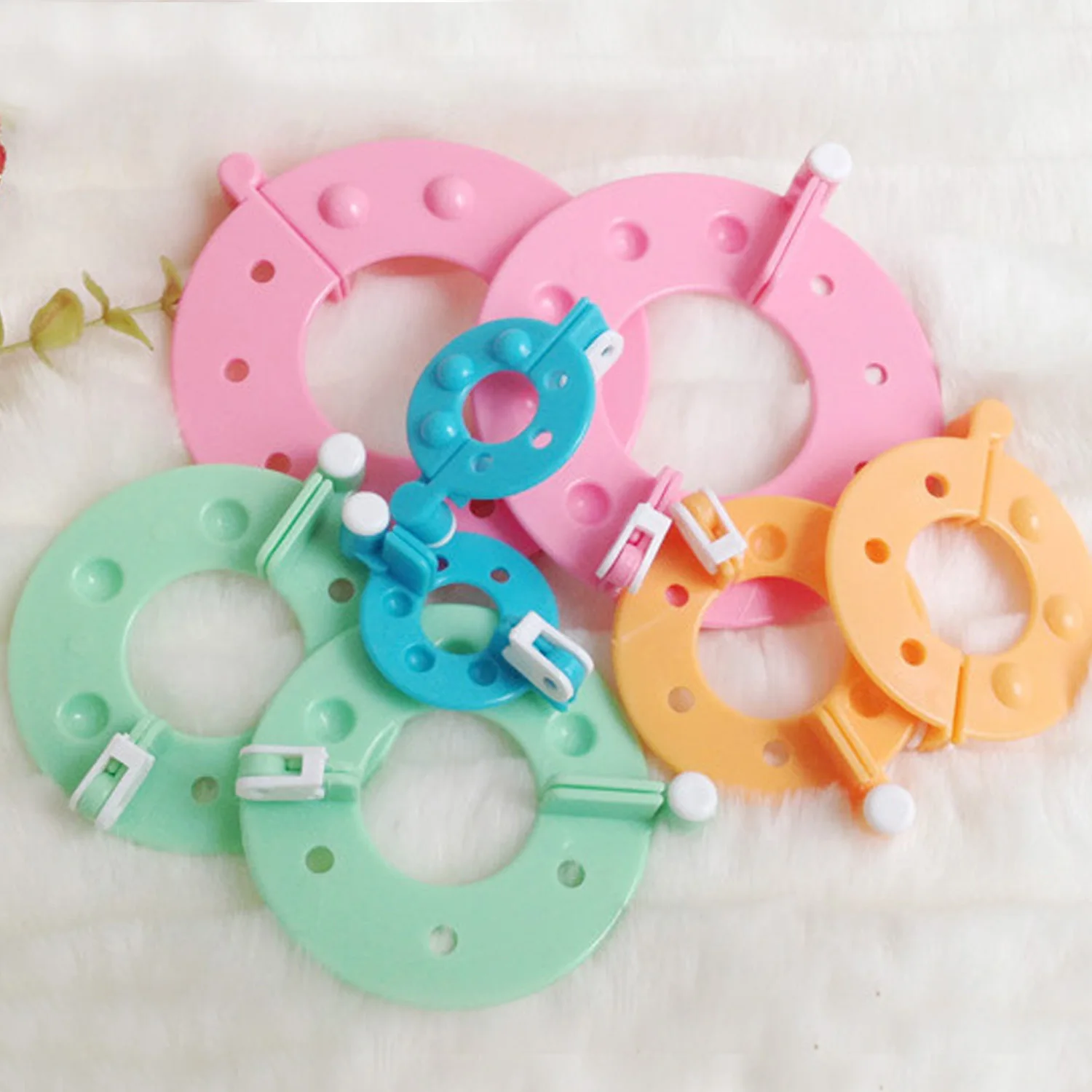 8 шт. 4 Размеры Пластик Вивер с помпонами и майка помпон чайник DIY Craft Needlecraft Вязание