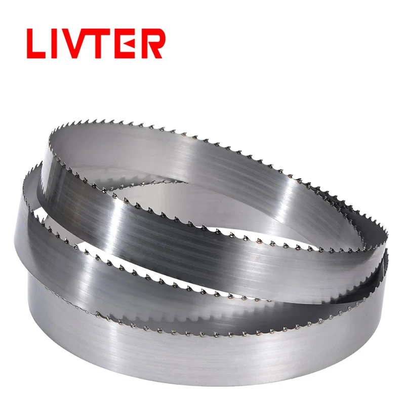 LIVTER Woodworking Alloy Band Saw Blades TCT Carbide Tip for Cutting Hardwood Horizontal and Vertical Band Saw Blade